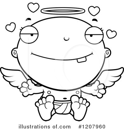 Royalty-Free (RF) Angel Baby Clipart Illustration by Cory Thoman - Stock Sample #1207960