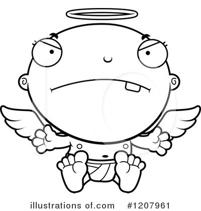 Royalty-Free (RF) Angel Baby Clipart Illustration by Cory Thoman - Stock Sample #1207961