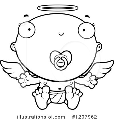 Royalty-Free (RF) Angel Baby Clipart Illustration by Cory Thoman - Stock Sample #1207962