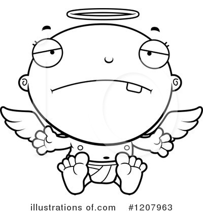 Royalty-Free (RF) Angel Baby Clipart Illustration by Cory Thoman - Stock Sample #1207963