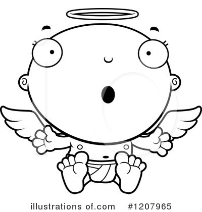 Royalty-Free (RF) Angel Baby Clipart Illustration by Cory Thoman - Stock Sample #1207965