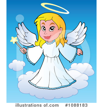 Royalty-Free (RF) Angel Clipart Illustration by visekart - Stock Sample #1088183