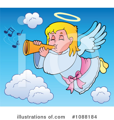 Royalty-Free (RF) Angel Clipart Illustration by visekart - Stock Sample #1088184