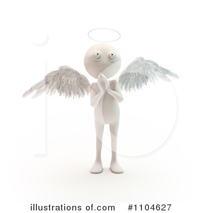 Royalty-Free (RF) Angel Clipart Illustration by Mopic - Stock Sample #1104627