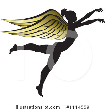Royalty-Free (RF) Angel Clipart Illustration by Lal Perera - Stock Sample #1114559