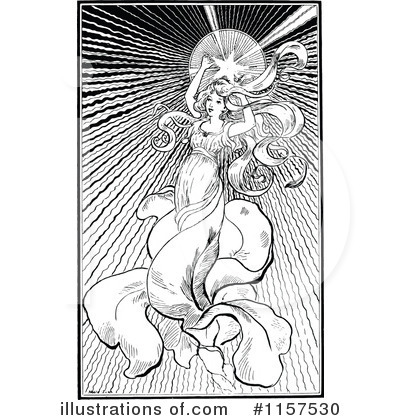 Royalty-Free (RF) Angel Clipart Illustration by Prawny Vintage - Stock Sample #1157530
