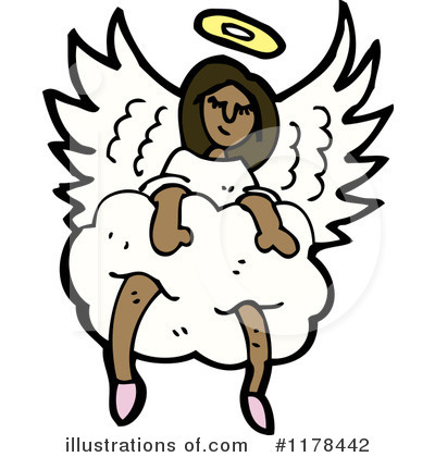 Royalty-Free (RF) Angel Clipart Illustration by lineartestpilot - Stock Sample #1178442
