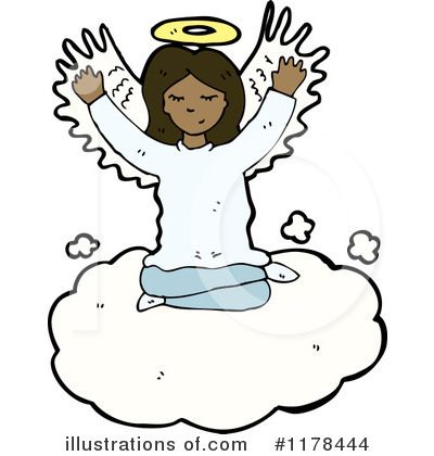 Royalty-Free (RF) Angel Clipart Illustration by lineartestpilot - Stock Sample #1178444
