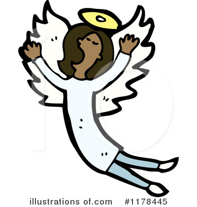 Royalty-Free (RF) Angel Clipart Illustration by lineartestpilot - Stock Sample #1178445