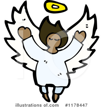 Royalty-Free (RF) Angel Clipart Illustration by lineartestpilot - Stock Sample #1178447