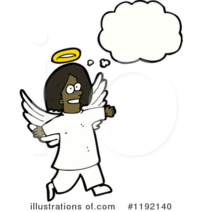 Royalty-Free (RF) Angel Clipart Illustration by lineartestpilot - Stock Sample #1192140