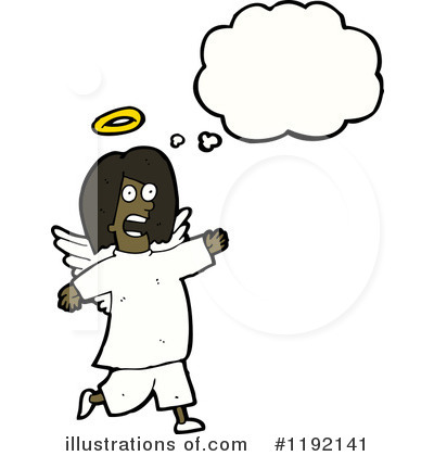 Royalty-Free (RF) Angel Clipart Illustration by lineartestpilot - Stock Sample #1192141