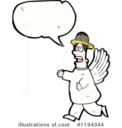 Royalty-Free (RF) Angel Clipart Illustration by lineartestpilot - Stock Sample #1194344