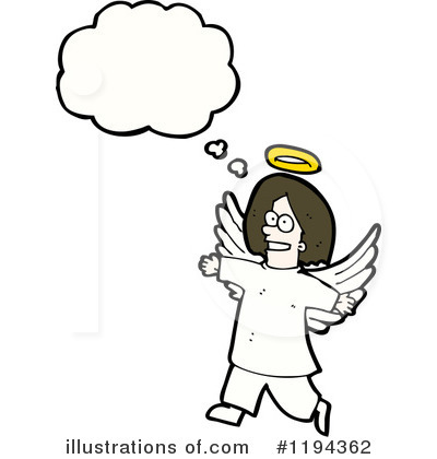 Royalty-Free (RF) Angel Clipart Illustration by lineartestpilot - Stock Sample #1194362