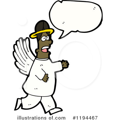 Royalty-Free (RF) Angel Clipart Illustration by lineartestpilot - Stock Sample #1194467