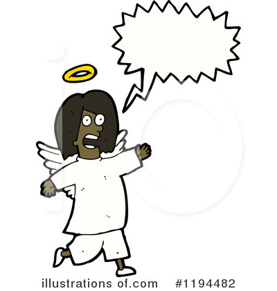Royalty-Free (RF) Angel Clipart Illustration by lineartestpilot - Stock Sample #1194482