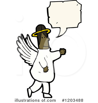 Royalty-Free (RF) Angel Clipart Illustration by lineartestpilot - Stock Sample #1203488