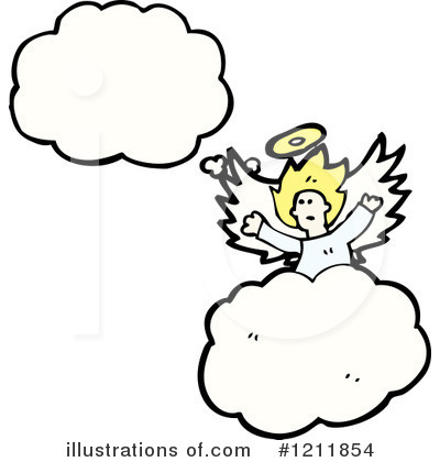 Royalty-Free (RF) Angel Clipart Illustration by lineartestpilot - Stock Sample #1211854
