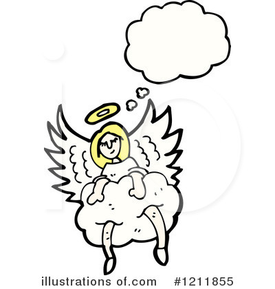 Royalty-Free (RF) Angel Clipart Illustration by lineartestpilot - Stock Sample #1211855