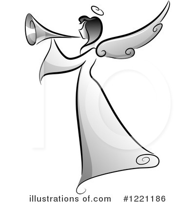 Royalty-Free (RF) Angel Clipart Illustration by BNP Design Studio - Stock Sample #1221186