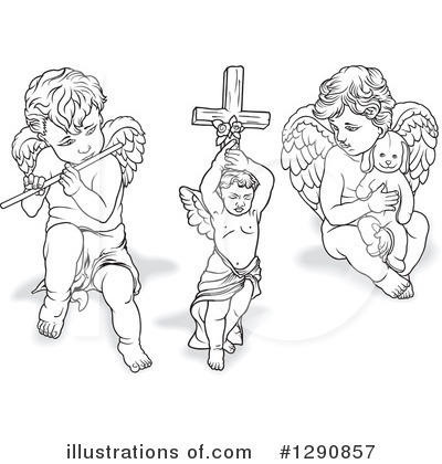 Royalty-Free (RF) Angel Clipart Illustration by dero - Stock Sample #1290857
