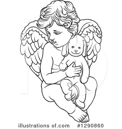 Royalty-Free (RF) Angel Clipart Illustration by dero - Stock Sample #1290860