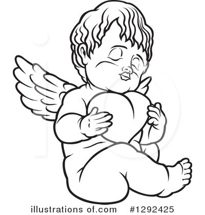Royalty-Free (RF) Angel Clipart Illustration by dero - Stock Sample #1292425
