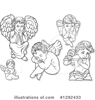 Royalty-Free (RF) Angel Clipart Illustration by dero - Stock Sample #1292433