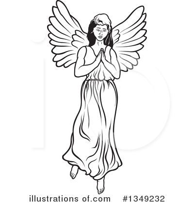 Royalty-Free (RF) Angel Clipart Illustration by dero - Stock Sample #1349232