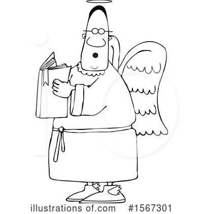 Royalty-Free (RF) Angel Clipart Illustration by djart - Stock Sample #1567301