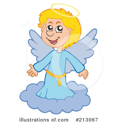 Royalty-Free (RF) Angel Clipart Illustration by visekart - Stock Sample #213067