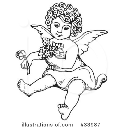 Royalty-Free (RF) Angel Clipart Illustration by C Charley-Franzwa - Stock Sample #33987