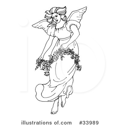Royalty-Free (RF) Angel Clipart Illustration by C Charley-Franzwa - Stock Sample #33989