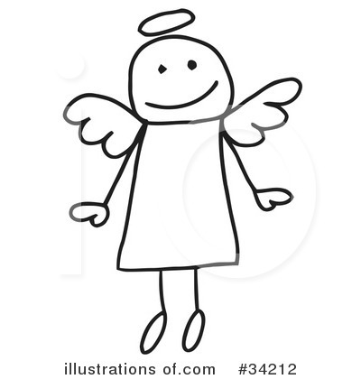 Royalty-Free (RF) Angel Clipart Illustration by C Charley-Franzwa - Stock Sample #34212