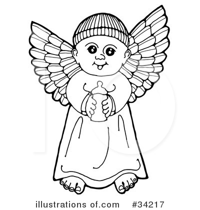 Royalty-Free (RF) Angel Clipart Illustration by C Charley-Franzwa - Stock Sample #34217