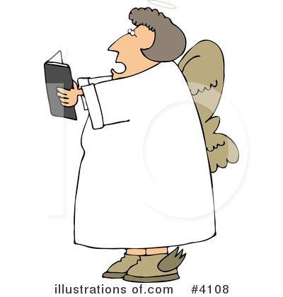 Royalty-Free (RF) Angel Clipart Illustration by djart - Stock Sample #4108