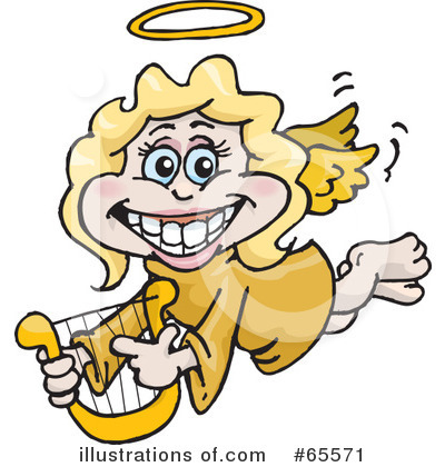 Royalty-Free (RF) Angel Clipart Illustration by Dennis Holmes Designs - Stock Sample #65571