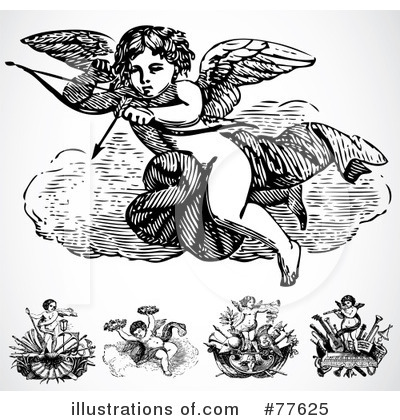 Royalty-Free (RF) Angel Clipart Illustration by BestVector - Stock Sample #77625