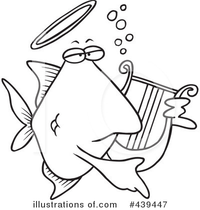 Royalty-Free (RF) Anglefish Clipart Illustration by toonaday - Stock Sample #439447
