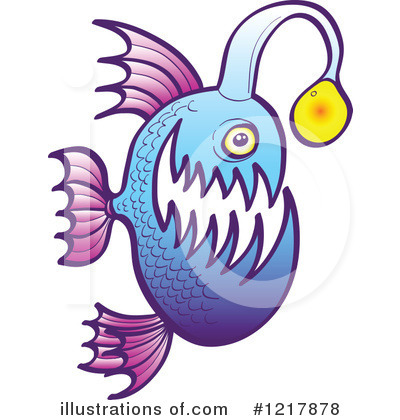 Angler Fish Clipart #1217878 by Zooco