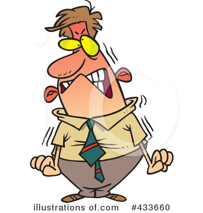 Royalty-Free (RF) Angry Clipart Illustration by toonaday - Stock Sample #433660