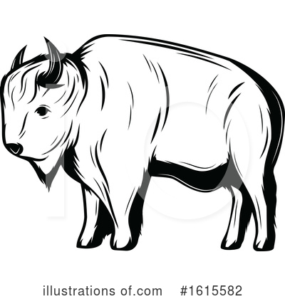 Buffalo Clipart #1615582 by Vector Tradition SM