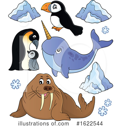 Narwhal Clipart #1622544 by visekart