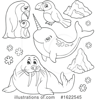 Narwhal Clipart #1622545 by visekart