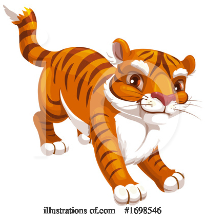 Tiger Clipart #1698546 by Vector Tradition SM