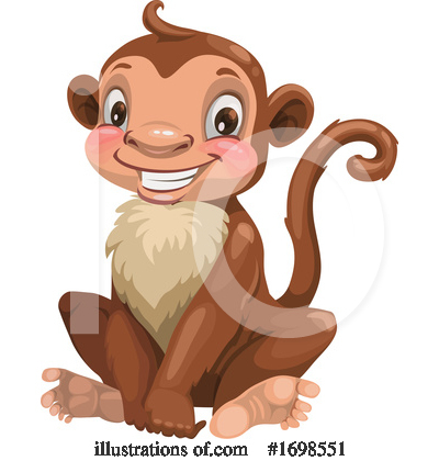 Monkeys Clipart #1698551 by Vector Tradition SM
