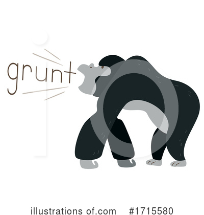 Gorilla Clipart #1715580 by BNP Design Studio