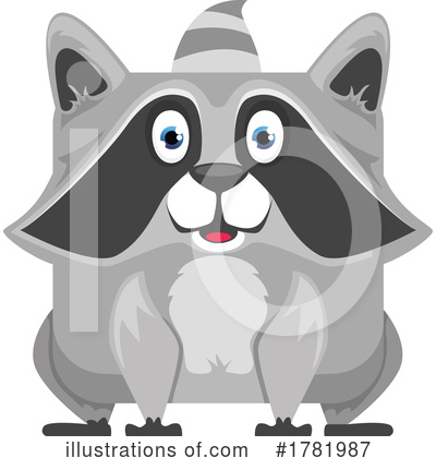 Raccoon Clipart #1781987 by Vector Tradition SM