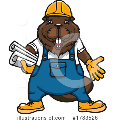 Beaver Clipart #1783526 by Vector Tradition SM