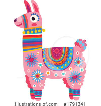 Alpaca Clipart #1791341 by Vector Tradition SM